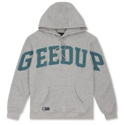 Geedup Team Logo Hoodie 'Grey/Aqua Green'