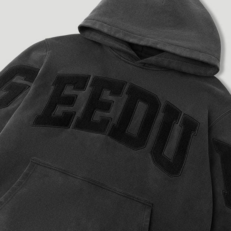 Geedup Team Logo Hoodie 'Vintage Washed Black'