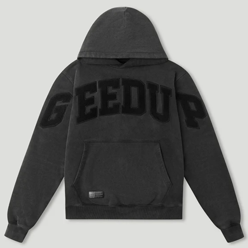 Geedup Team Logo Hoodie 'Vintage Washed Black'