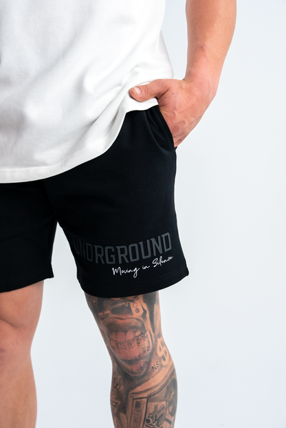 UG MOVING SILENCE SHORTS 'BLACK/CHARCOAL