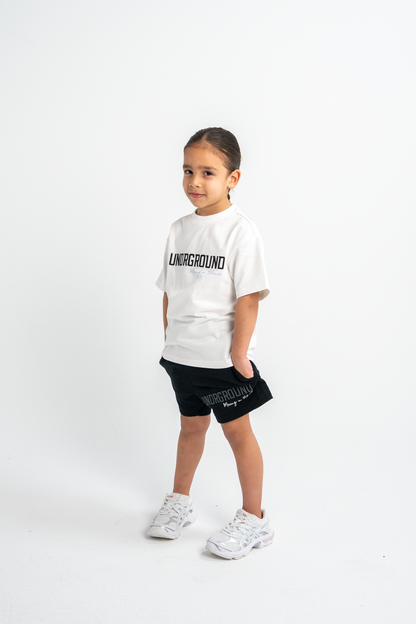 UG MOVING SILENCE KIDS TEE 'SNOW'
