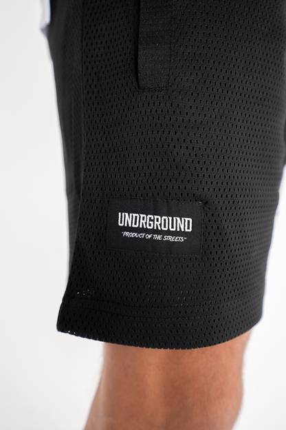 UG MOVING IN SILENCE MESH SHORTS 'BLACK'