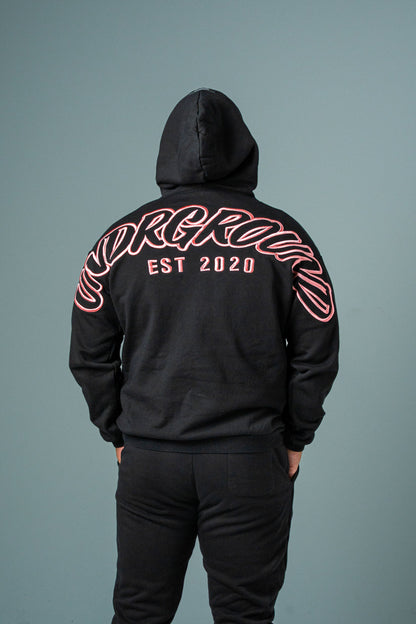 Hype Hoodie 'Black/Rose'