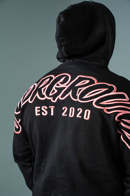 Hype Hoodie 'Black/Rose'