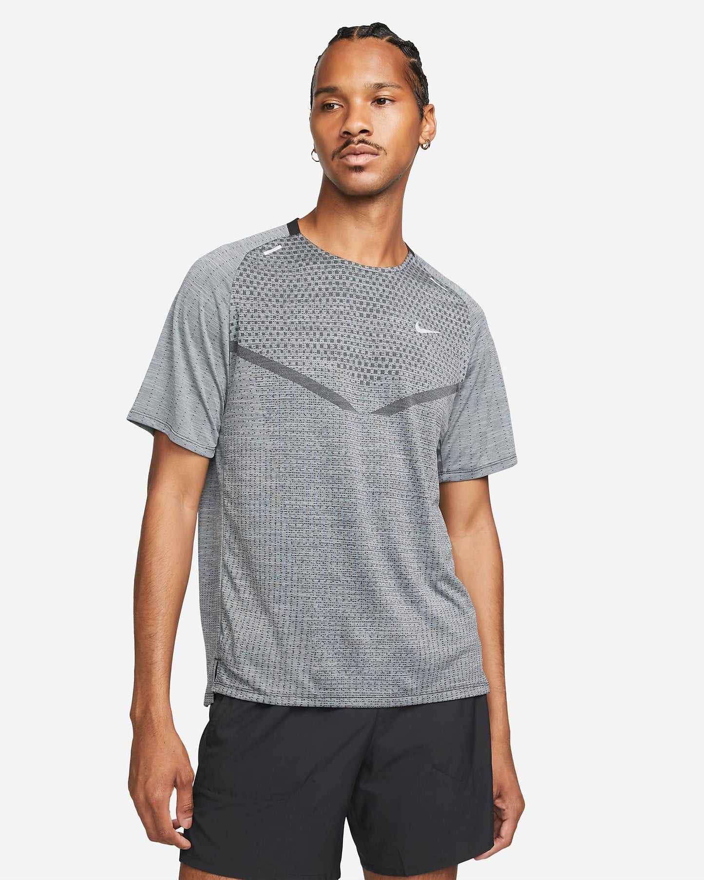 Nike Tech Knit Dri-FIT ADV Short-sleeve ' Black/Smoke Grey'