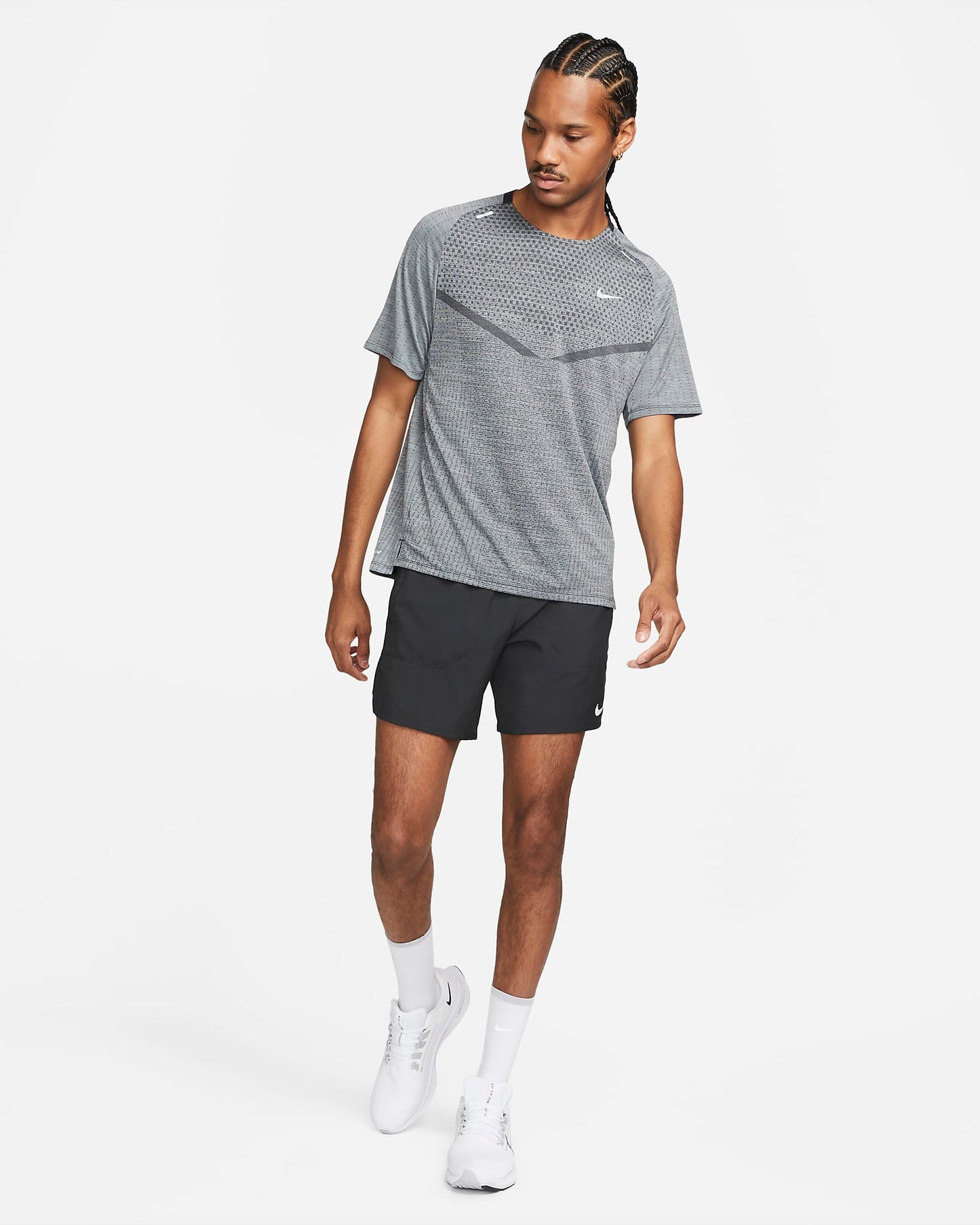 Nike Tech Knit Dri-FIT ADV Short-sleeve ' Black/Smoke Grey'