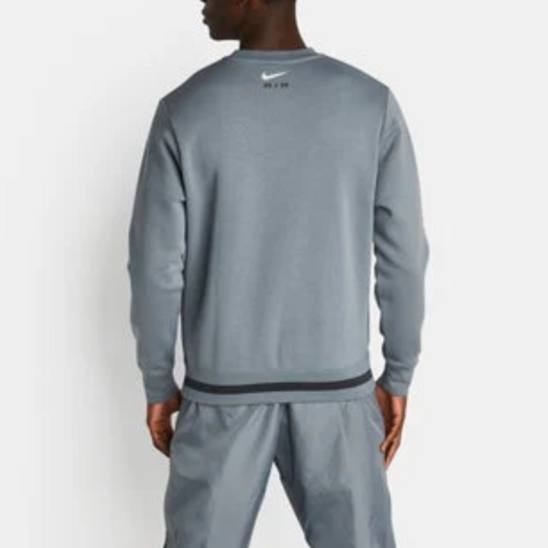 Men's Nike Air Fleece Crew-Neck Sweatshirt 'Dark Grey'