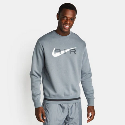 Men's Nike Air Fleece Crew-Neck Sweatshirt 'Dark Grey'