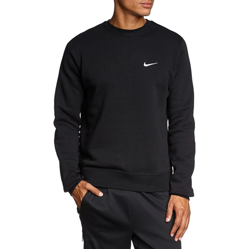 Men's Nike Club Swoosh Crew Sweat Shirt 'Black/White'