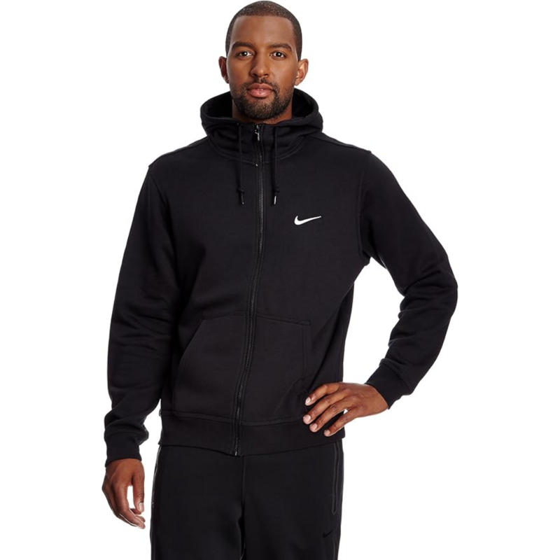 Men's Nike Club Swoosh Full Zip Hoodie 'black'