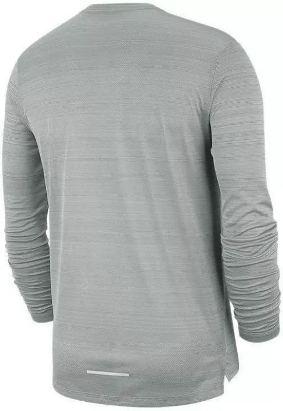 Men's Nike DRI-FIT Miler Long Sleeve Tee 'Grey'