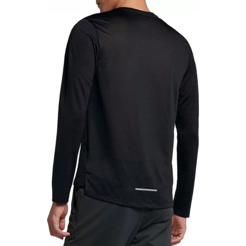 Men's Nike DRI-FIT Miler Long Sleeve Tee 'black'