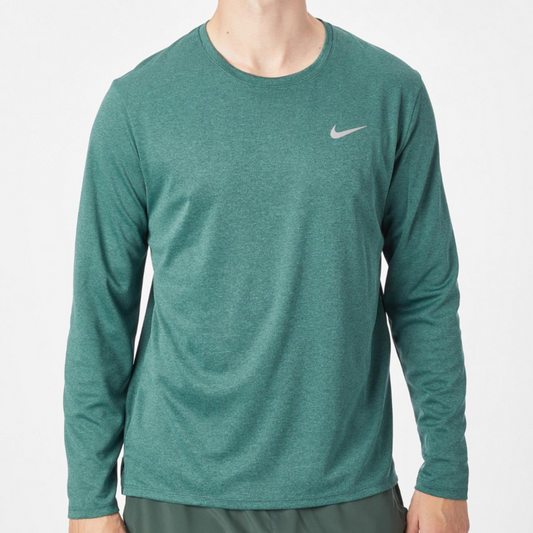 Men's Nike Dri-FIT UV Miler Long Sleeve Tee 'Vintage Green'