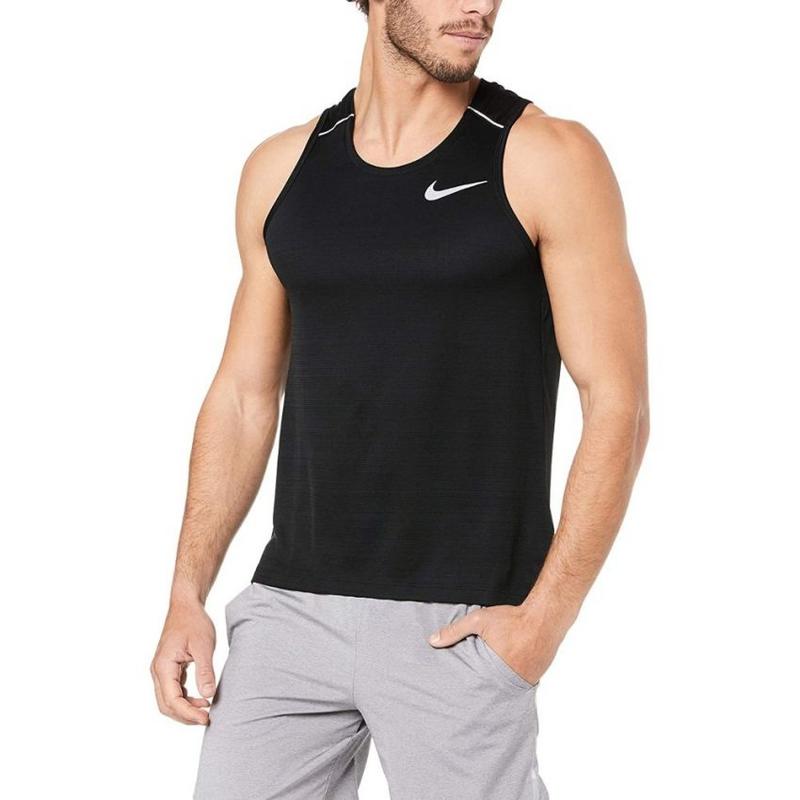 Men's Nike Dri-Fit Miler Tank Top 'Black'