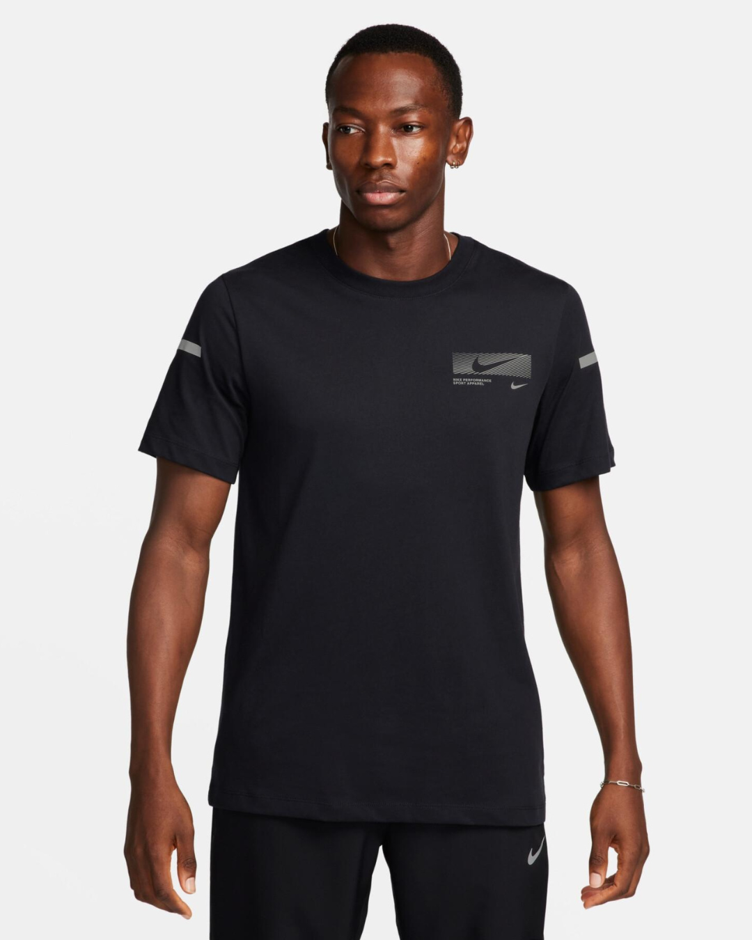 Nike Mens Dri-FIT Fitness T-Shirt 'Black'