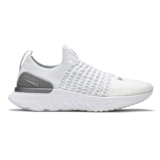 Women's Nike Phantom React Flyknit 2 'True White/Metallic Silver'