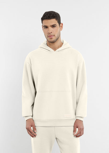 TGM Oversized Tonal Back Print Hoodie 'Ivory'