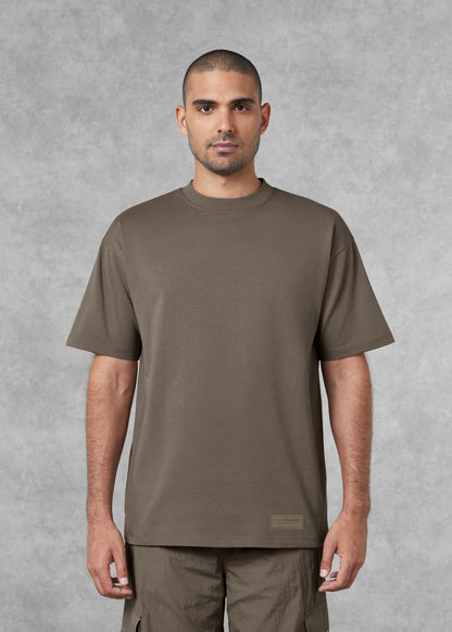 TGM Men Web Print T-Shirt 'Truffle'