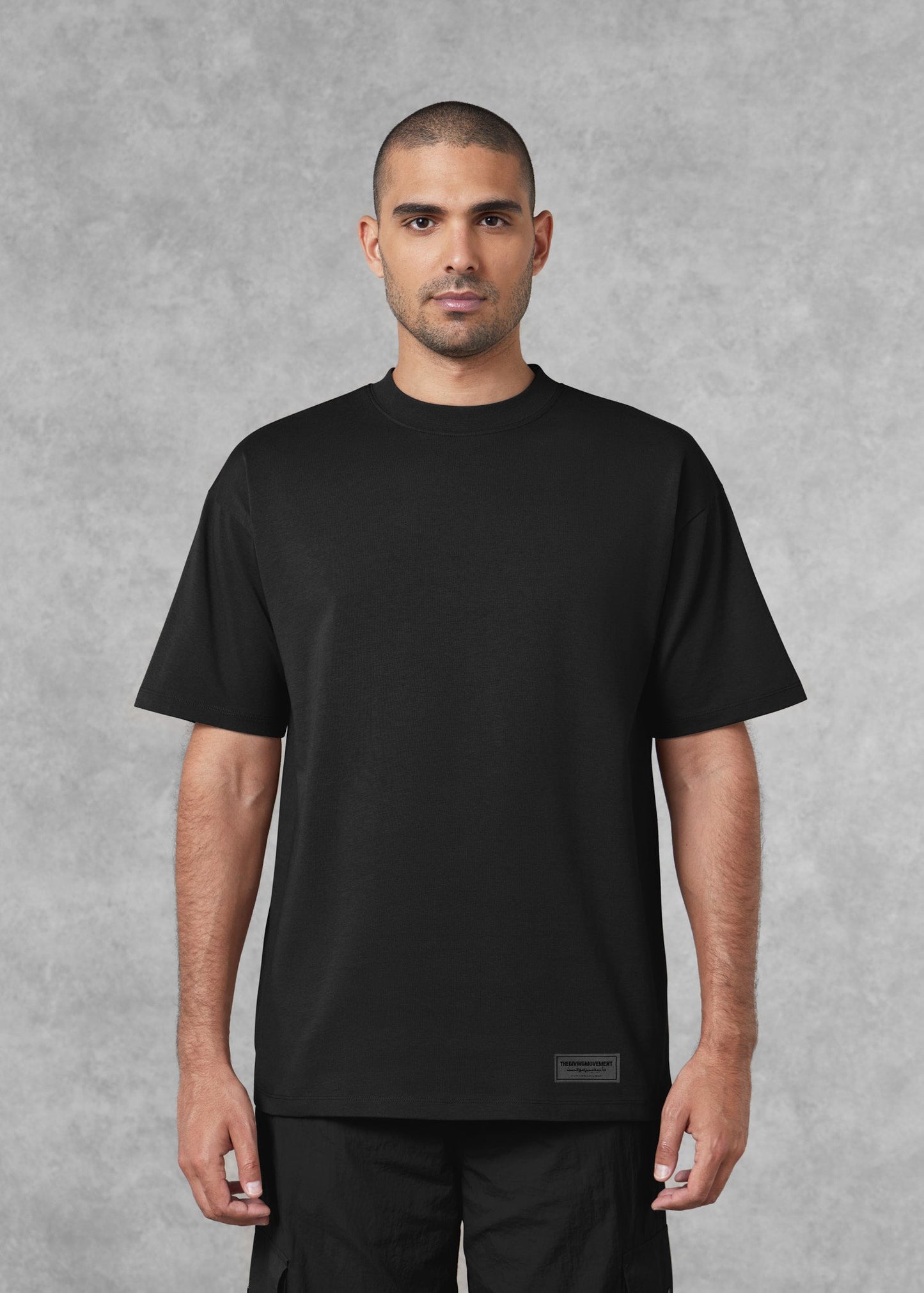 TGM Men Web Print T-Shirt 'Black'