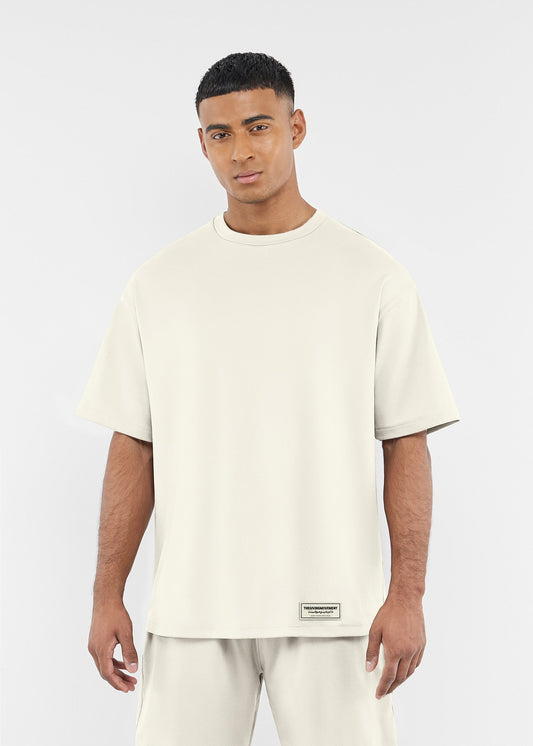 TGM Oversized Contrast Back Print T-Shirt 'Ivory'