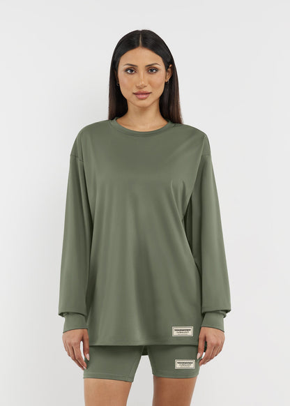 TGM Oversized Long Sleeve T-Shirt 'Clay'