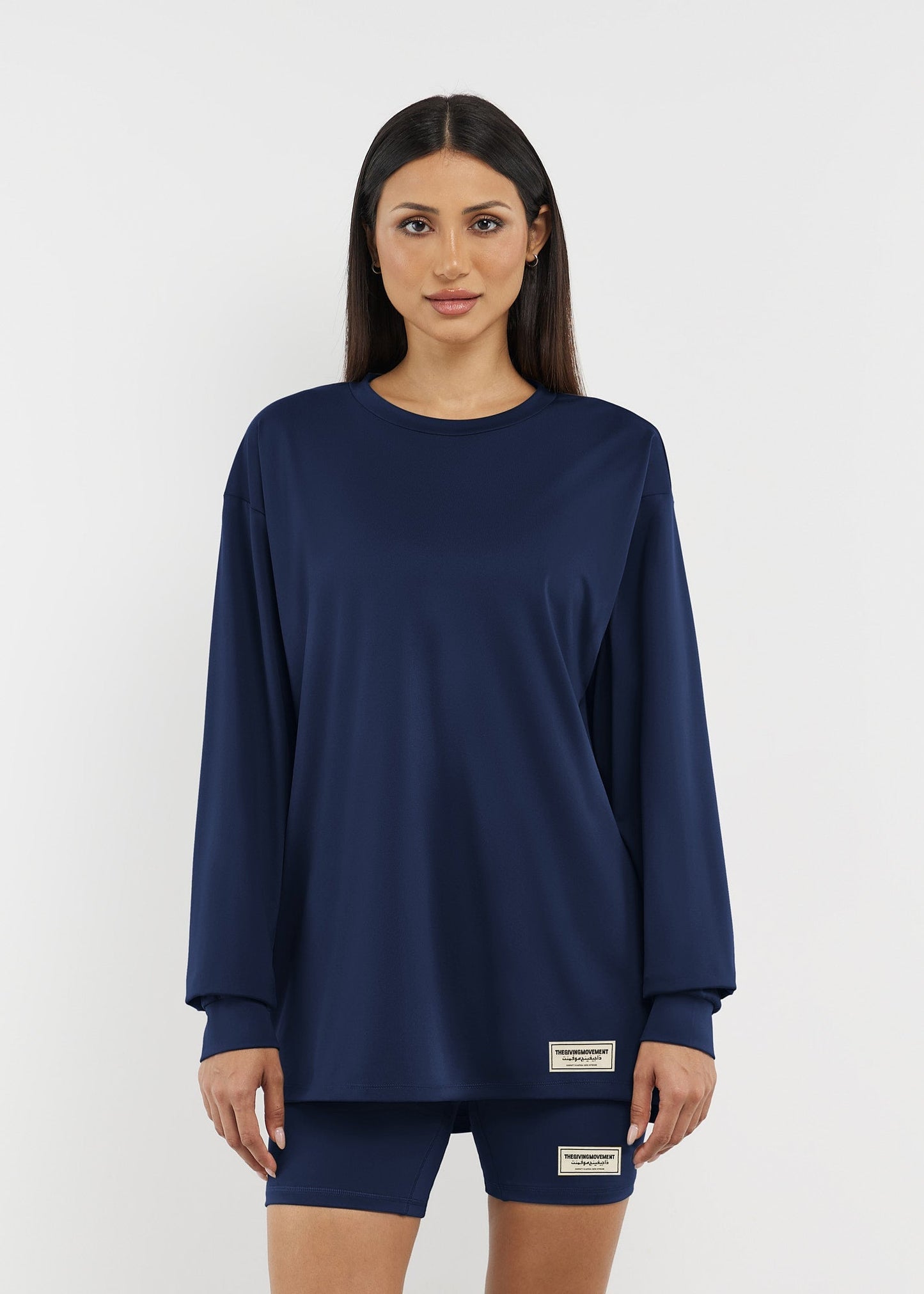 TGM Oversized Long Sleeve T-Shirt 'Navy'