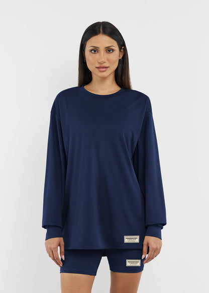 TGM Oversized Long Sleeve T-Shirt 'Navy'