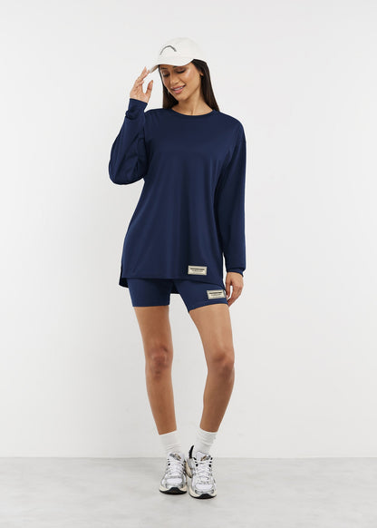 TGM Oversized Long Sleeve T-Shirt 'Navy'