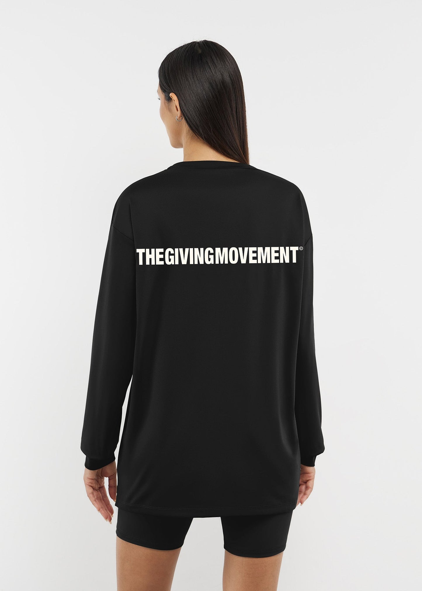 TGM Oversized Long Sleeve T-Shirt 'Pitch Black'