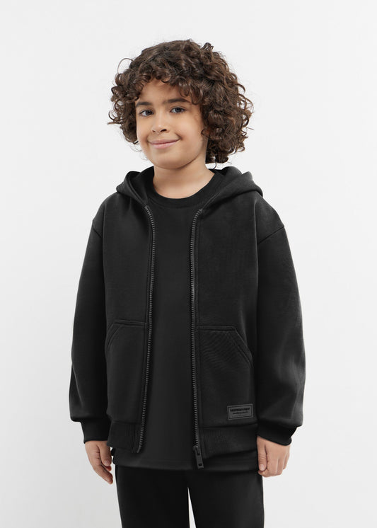 TGM Oversized Zip Hoodie 'Pitch Black'
