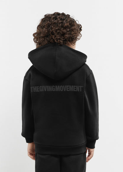 TGM Oversized Zip Hoodie 'Pitch Black'