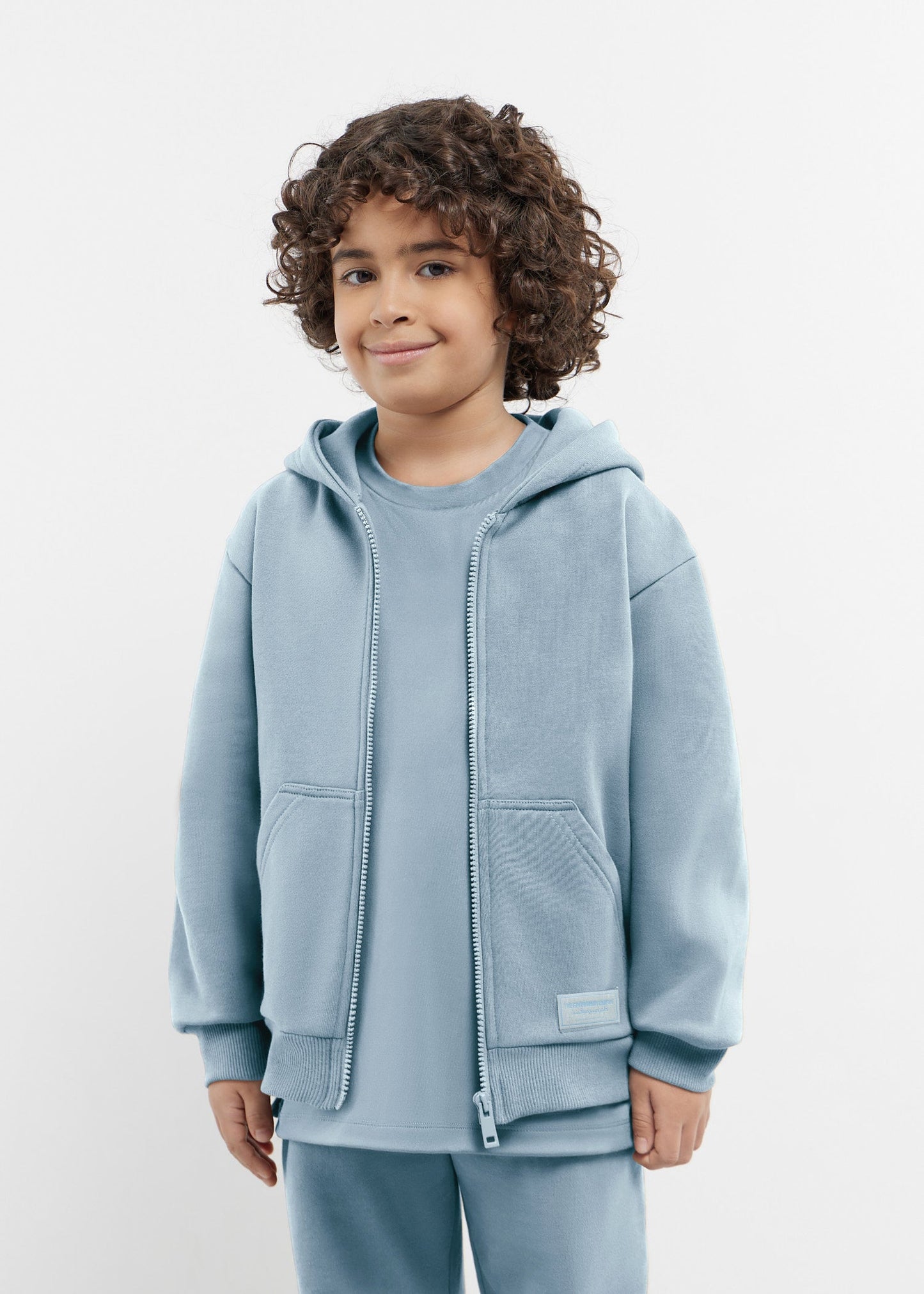 TGM Oversized Zip Hoodie 'Powder Blue'