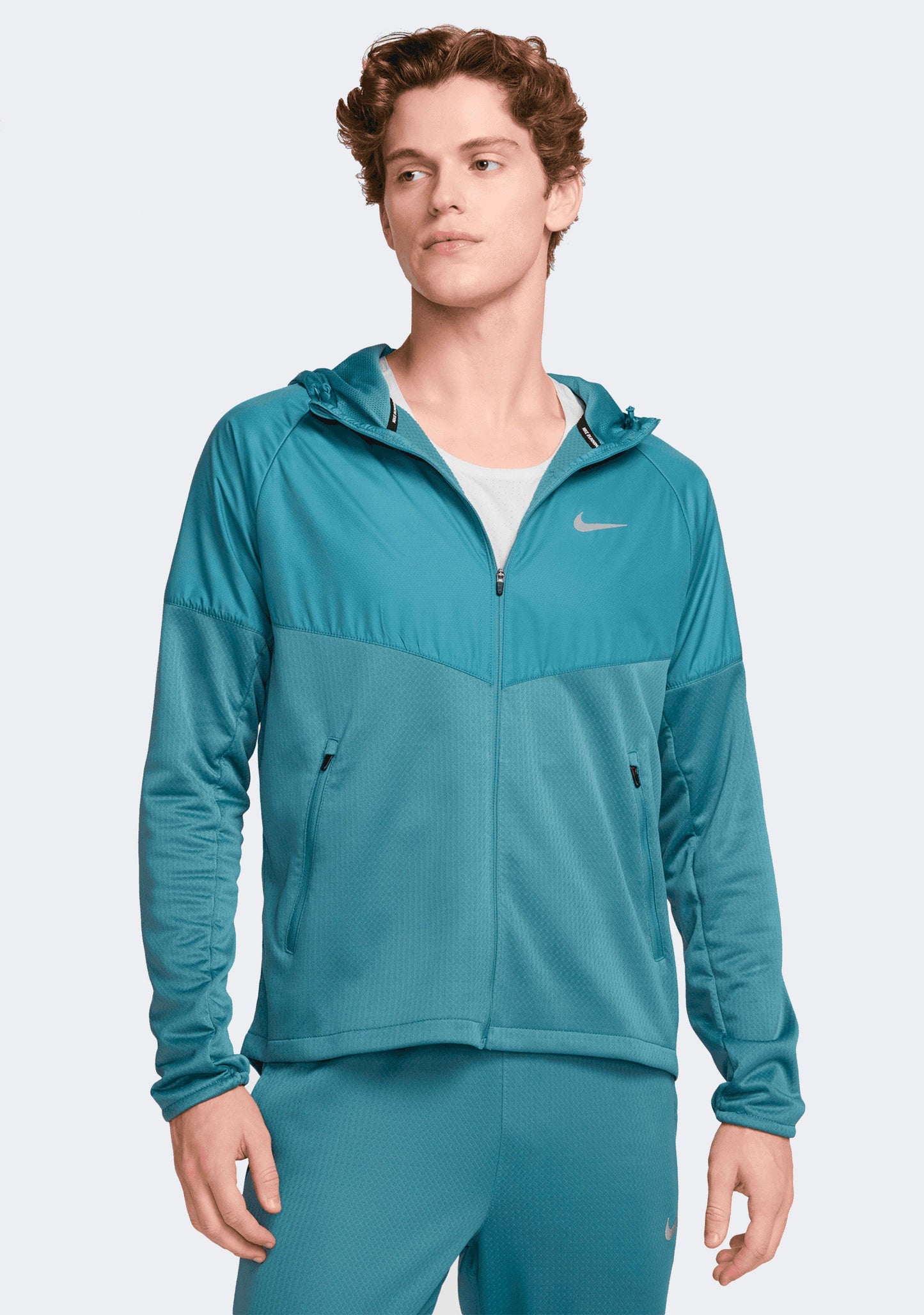 Nike Men's Sphere Miler Therma Fit Jacket 'turquoise Blue'