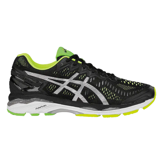 Men's ASICS Gel Kayano 23 'Black Silver/Safety Yellow'