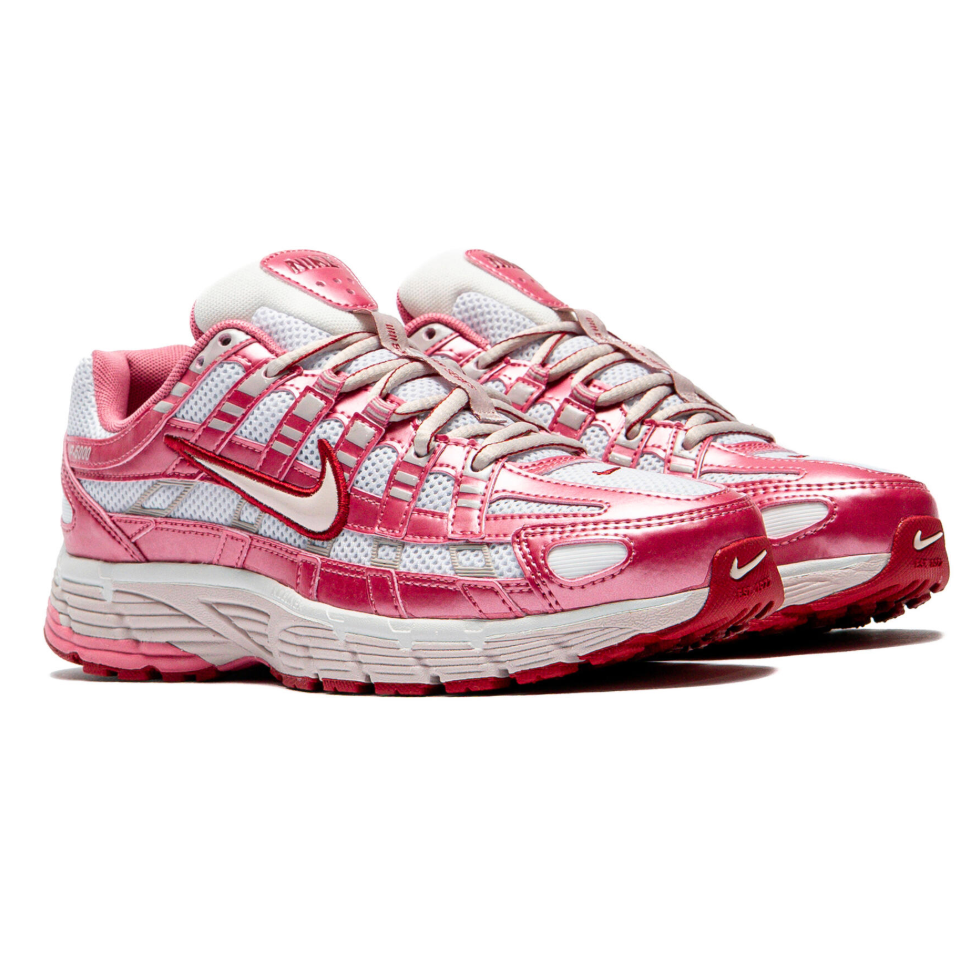 Women's Nike P-6000 'Summit White Slit Red'