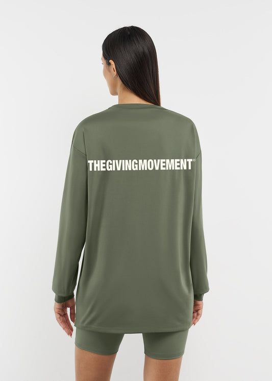 TGM Oversized Long Sleeve T-Shirt 'Clay'
