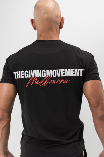 TGM Melbourne Print Oversized T-Shirt 'Pitch Black'