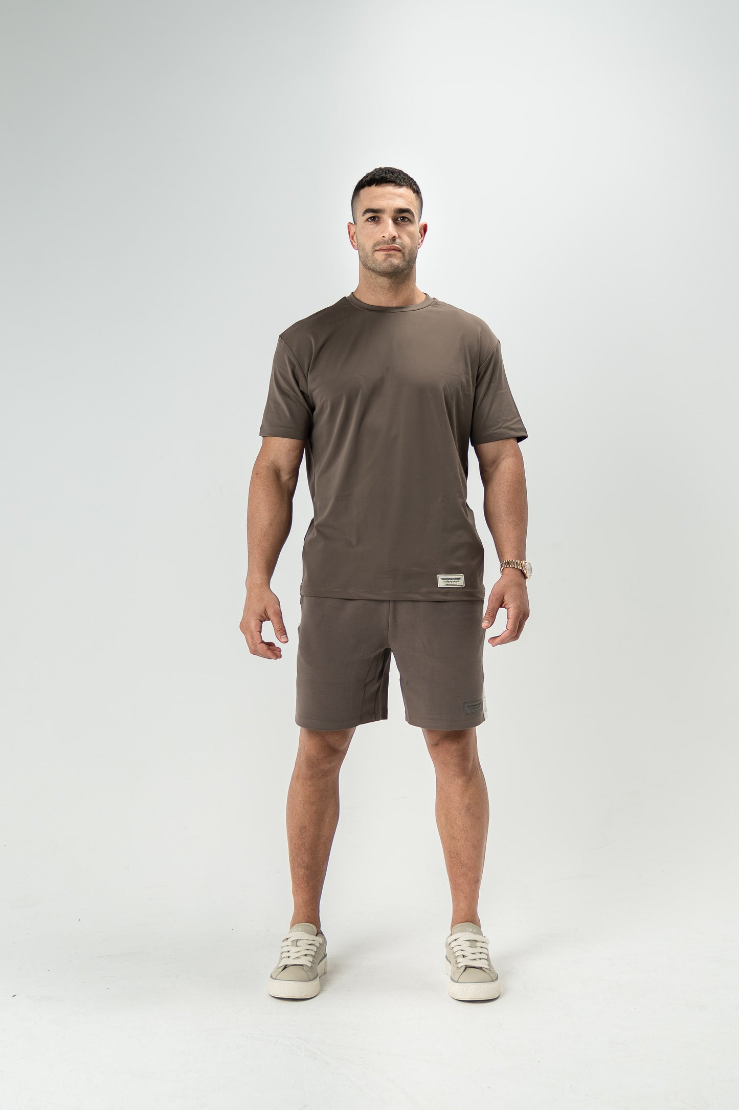 TGM Sydney Print Oversized T-Shirt 'Truffle'