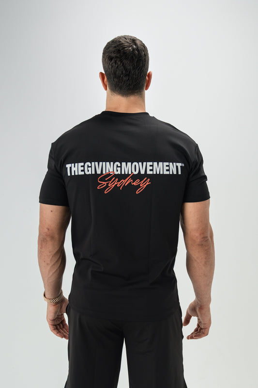 TGM Sydney Print Oversized T-Shirt 'Pitch Black'