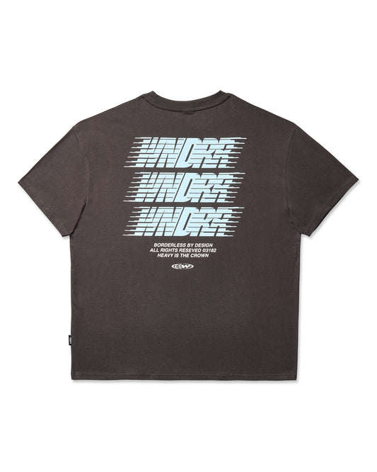 WNDRR BORDERLESS BOX FIT TEE 'FADED BLACK'