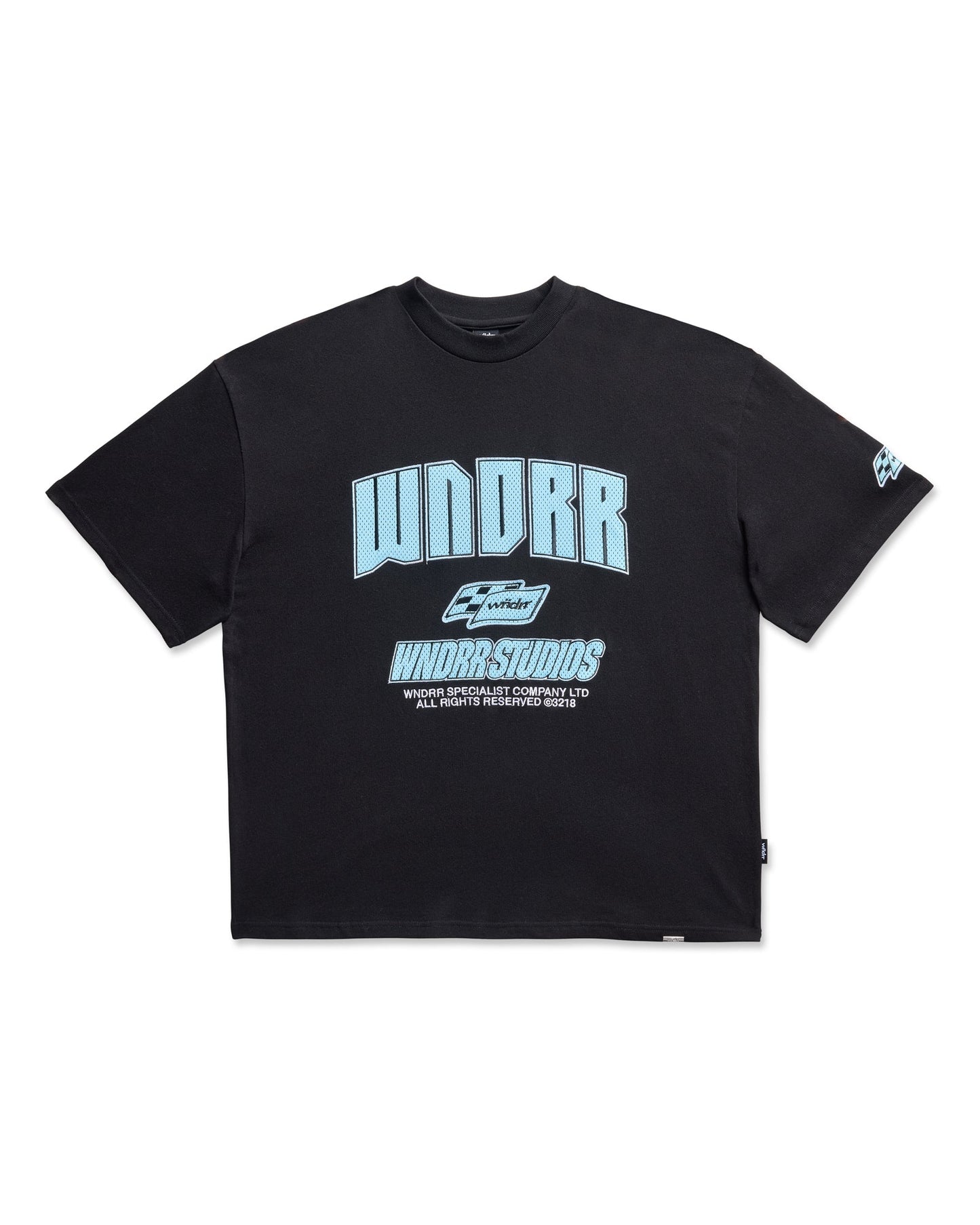 WNDRR DRIVETRAIN HEAVY WEIGHT TEE 'BLACK'