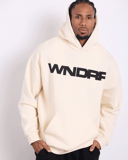 WNDRR MOTIF HOOD SWEAT 'OFF WHITE'