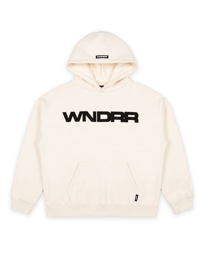 WNDRR MOTIF HOOD SWEAT 'OFF WHITE'
