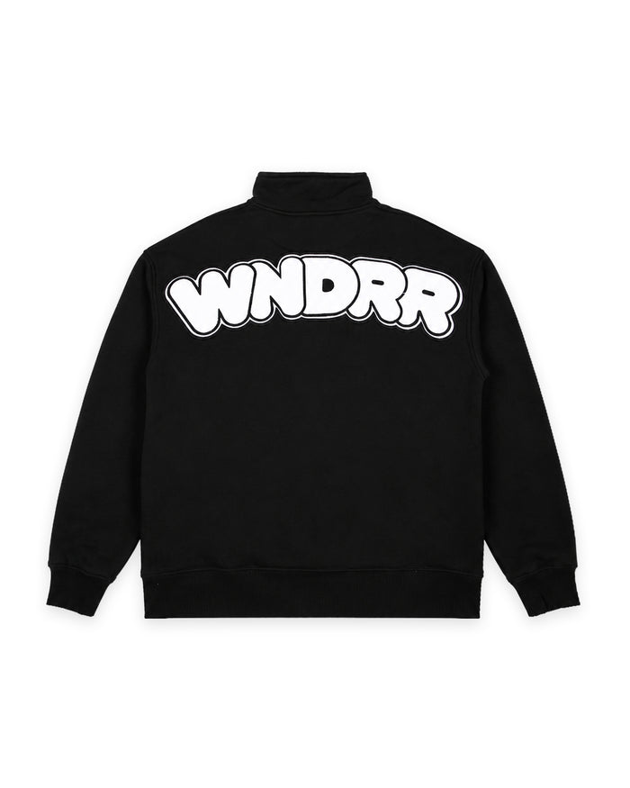 WNDRR NIMBUS 1/4 ZIP SWEAT 'BLACK'
