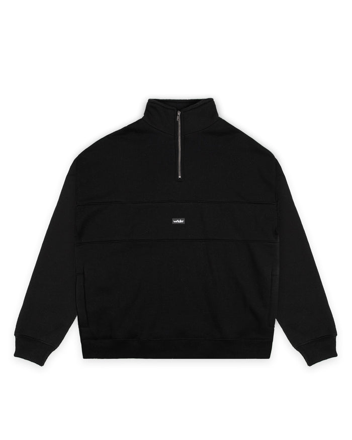 WNDRR SOHO 1/4 ZIP SWEAT 'BLACK'