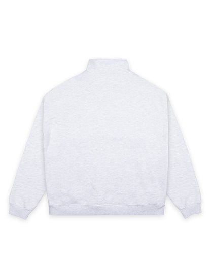 WNDRR SOHO 1/4 ZIP SWEAT 'WHITE MARLE'